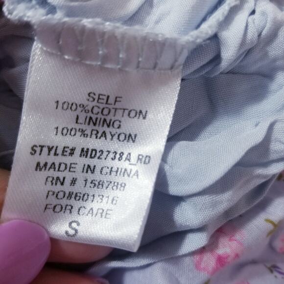 Mable Ditsy Floral Ruffle Tiered Maxi Dress Fit and Flare side Pockets - Picture 8 of 14